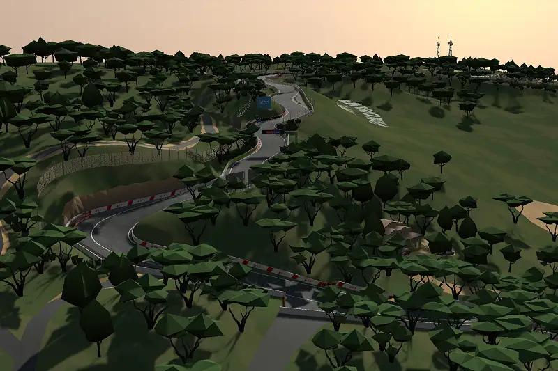 Cartoon Style Bathurst Race Track Asset Thumbnail