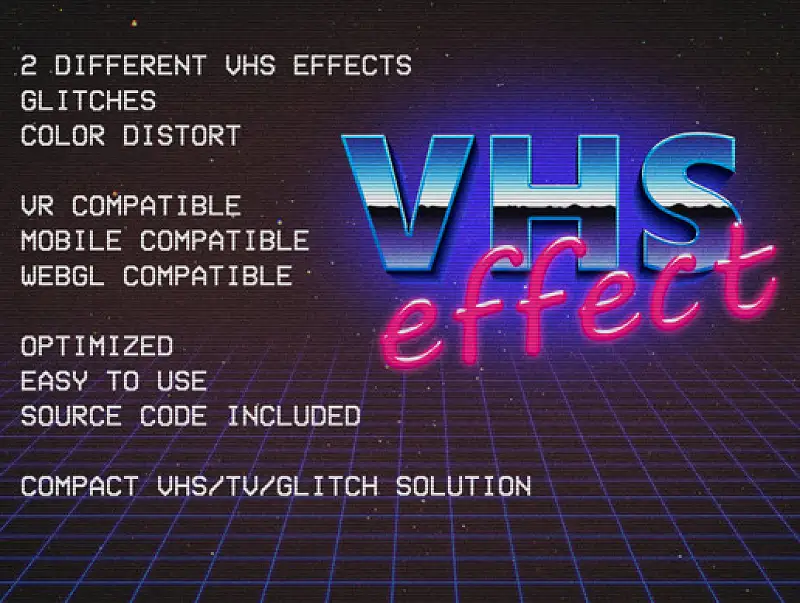 VHS Effect for Unity Asset Thumbnail