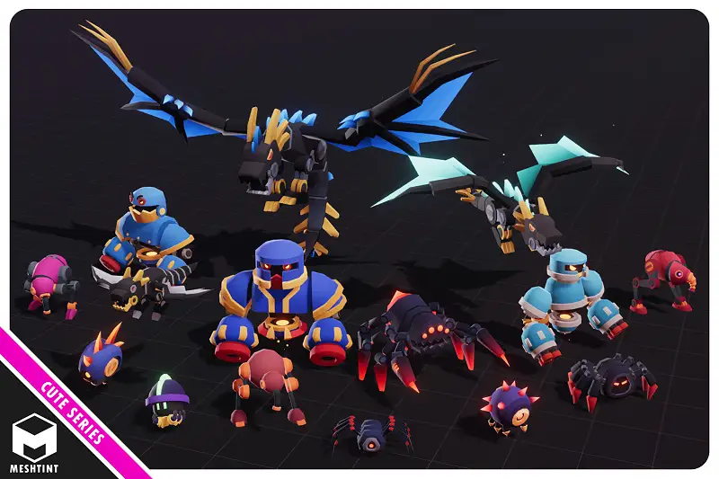 Robots Ultimate Pack 02 Cute Series Asset Thumbnail