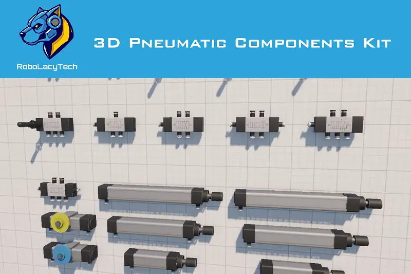 3D Pneumatic Components Kit Asset Thumbnail
