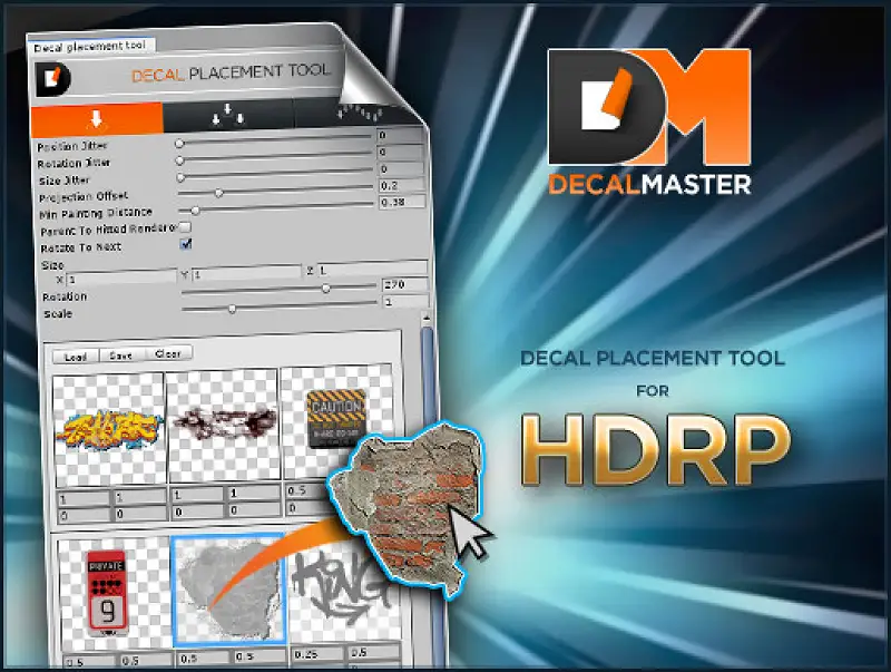 Decal Master: HDRP Decal Placement Tool Asset Thumbnail