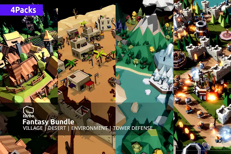Fantasy Bundle - Low Poly 3D Art Asset Thumbnail