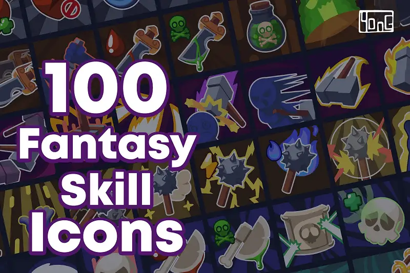Fantasy Skill Icons 01 Asset Thumbnail
