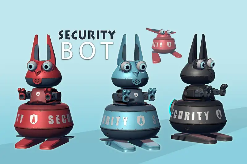 Security Drone Model Asset Thumbnail