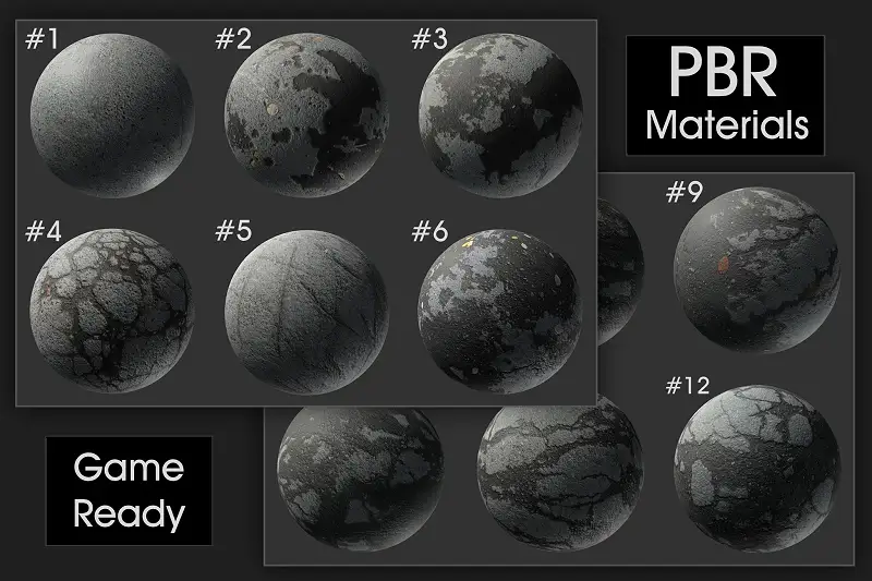 Textures Pack # 1. Asphalt. Asset Thumbnail