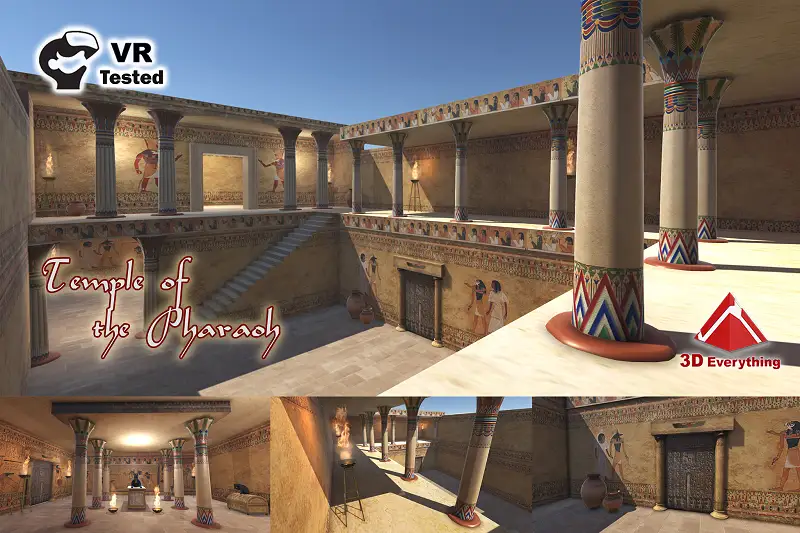 Ancient Egyptian Temple Scene Asset Thumbnail
