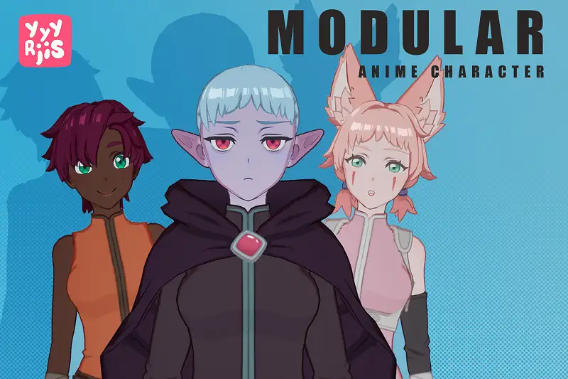 Modular Anime Character (Fantasy RPG Girl) Asset Thumbnail