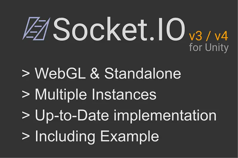 Socket.IO V3 / V4 Client Basic (Standalone & WebGL) Asset Thumbnail