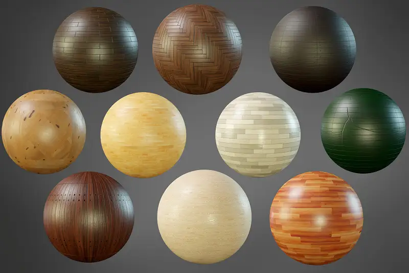 Wood Floor Materials V03 Asset Thumbnail