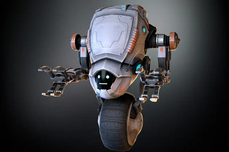 Sci-fi Drone 04 Game-Ready 3D Model Asset Thumbnail