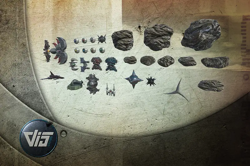 Shooter Spaceships and Items Asset Thumbnail