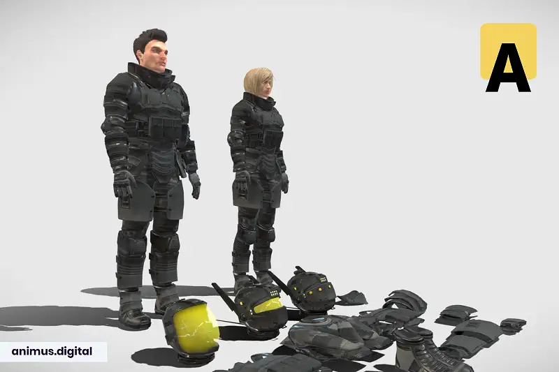 Sci-fi suit LC-1 modular pack Asset Thumbnail