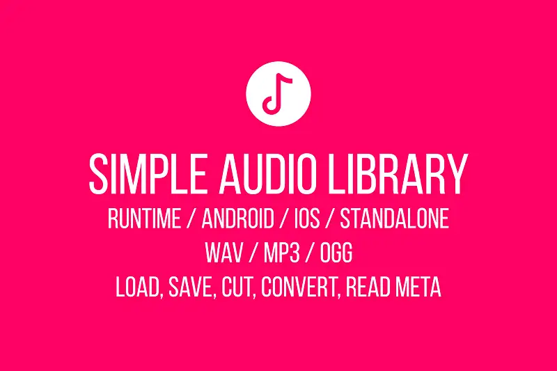 Simple Audio Library for Unity Asset Thumbnail