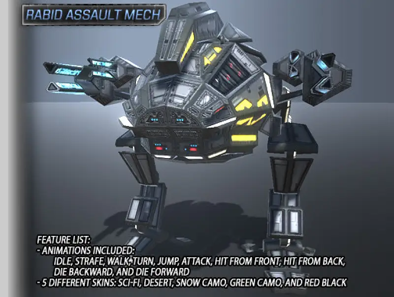 Rabid Assault Mech Asset Thumbnail