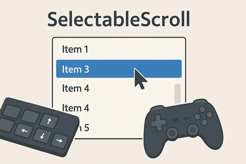 Selectable Scroll Asset Thumbnail