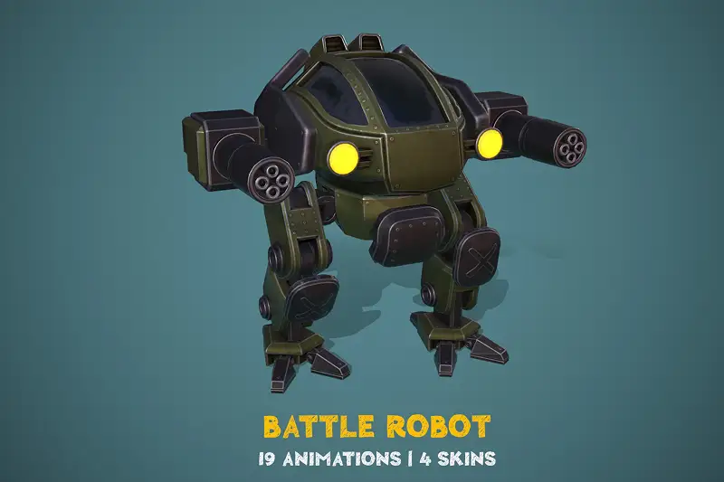 Battle Robot Asset Thumbnail