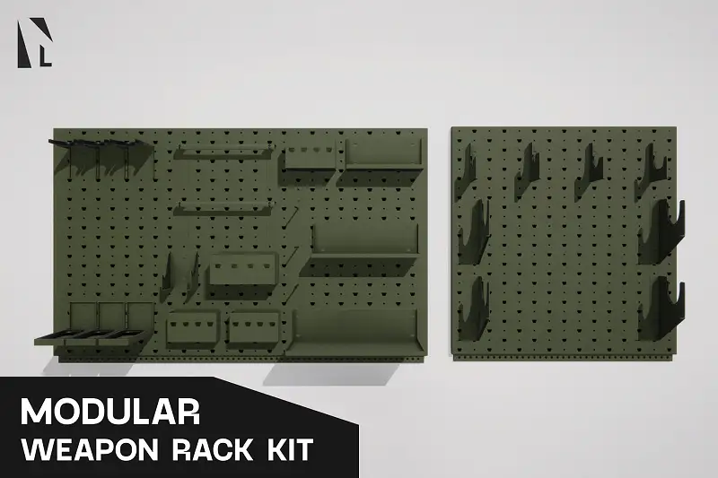 Modular Weapon Rack Kit Asset Thumbnail