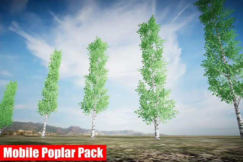 Mobile Poplar Tree Pack Asset Thumbnail