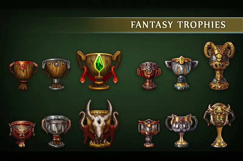 Fantasy Trophies Icons Asset Image