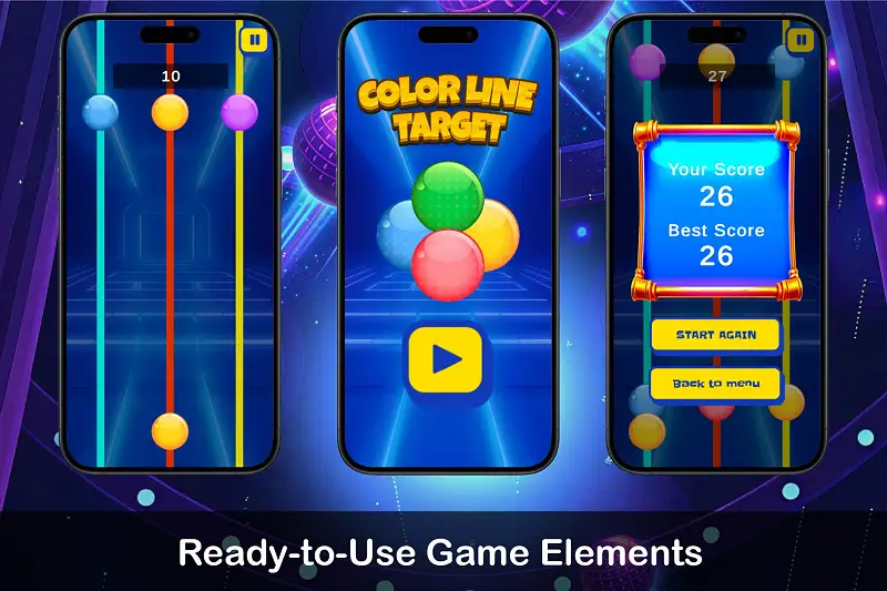 Color Line Target: Casual Game Template Asset Thumbnail