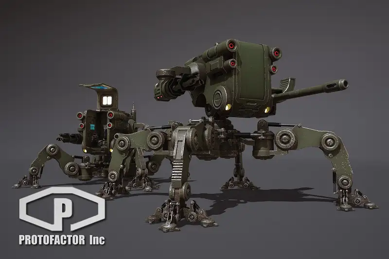 SCI FI: QUADRAPED MECH Asset Thumbnail