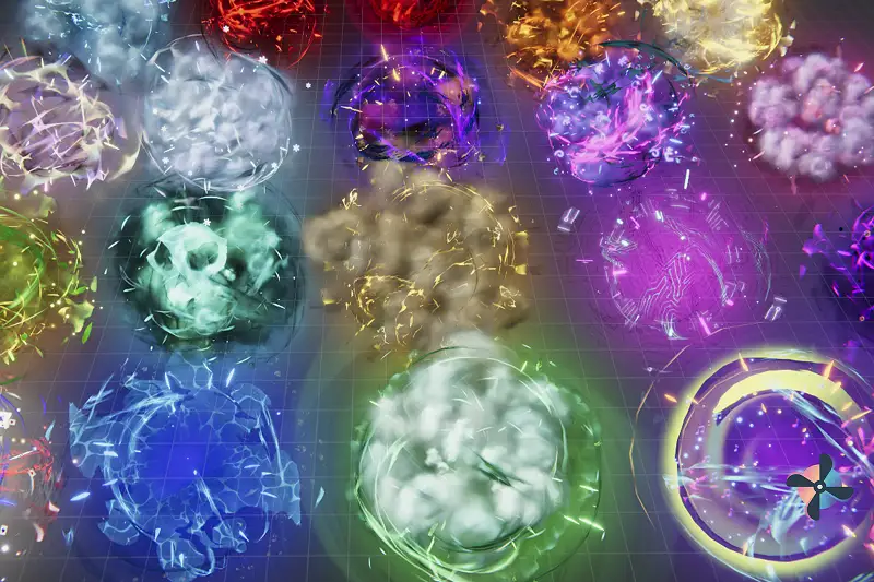 Stylized Explosions Attacks Asset Thumbnail