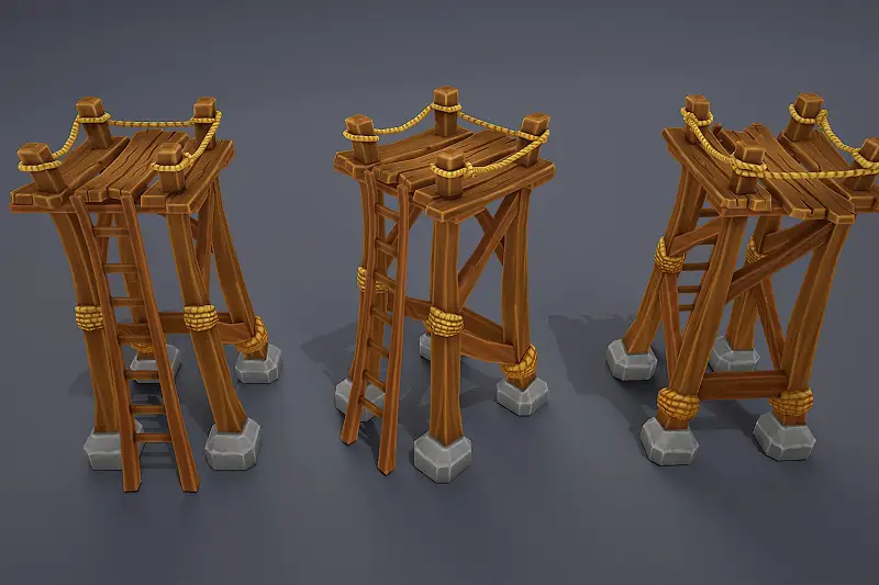 Stylized towers asset Asset Thumbnail