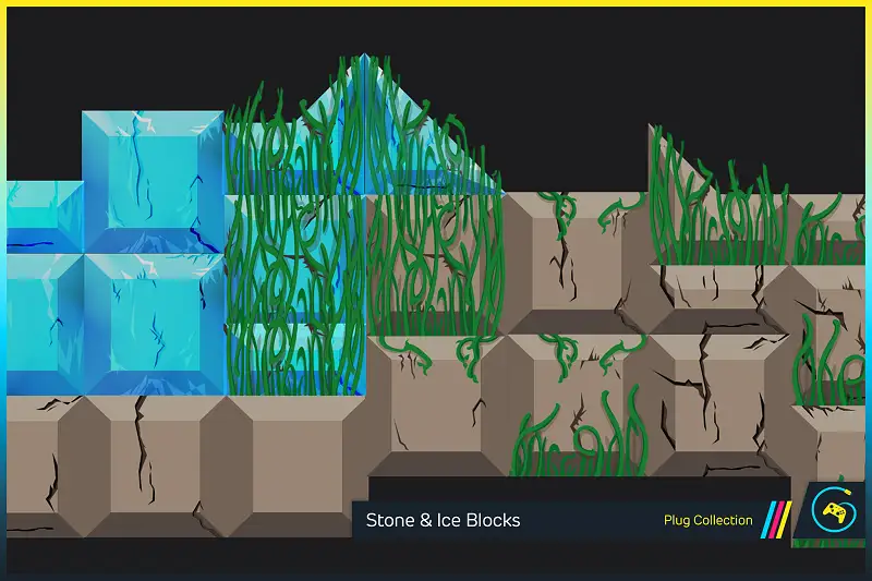 Stone and Ice Blocks by Gamertose Asset Thumbnail