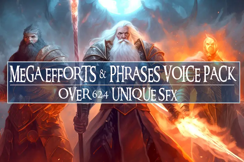 MEGA VOICE PACK | 624 SFX | 5 Unique Voices Asset Thumbnail
