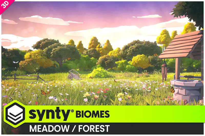 POLYGON Meadow Forest - Nature Biomes - Low Poly 3D Art by Synty Asset Thumbnail