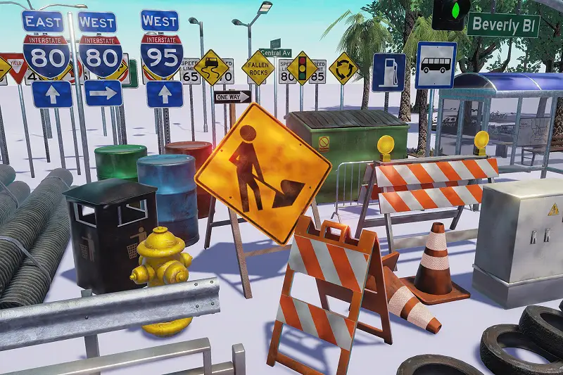 Road Elements Collection Asset Thumbnail