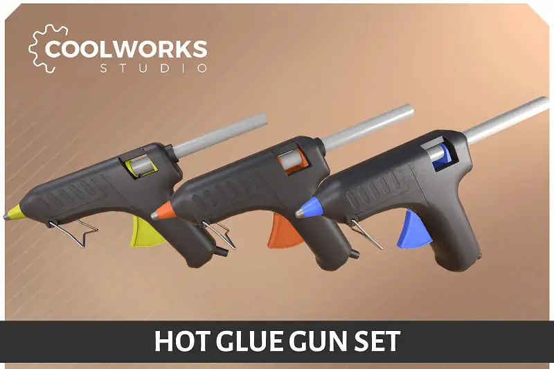 Hot Glue Gun Set Asset Thumbnail