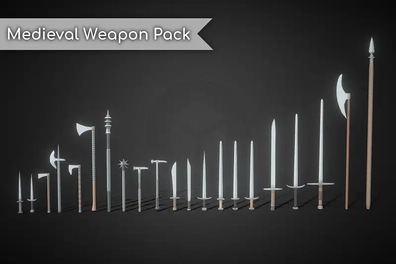Lowpoly Medieval Weapon Pack Asset Thumbnail