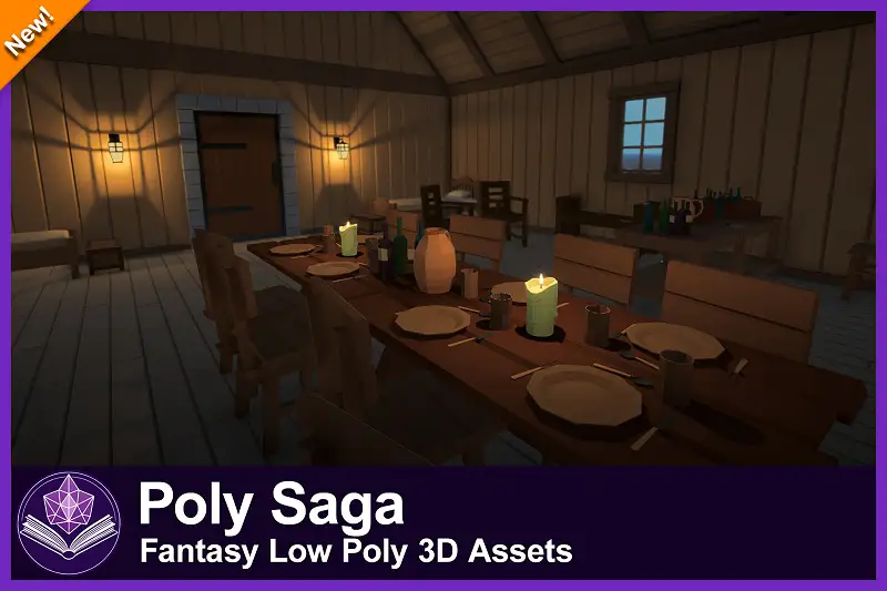 Poly Saga - Fantasy Low Poly 3D Assets Asset Thumbnail