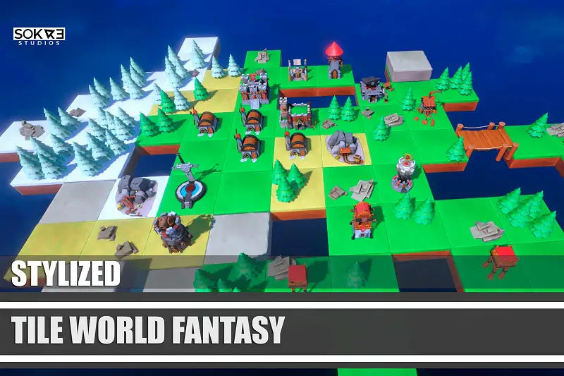 Stylized Tile World Map Package Asset Thumbnail