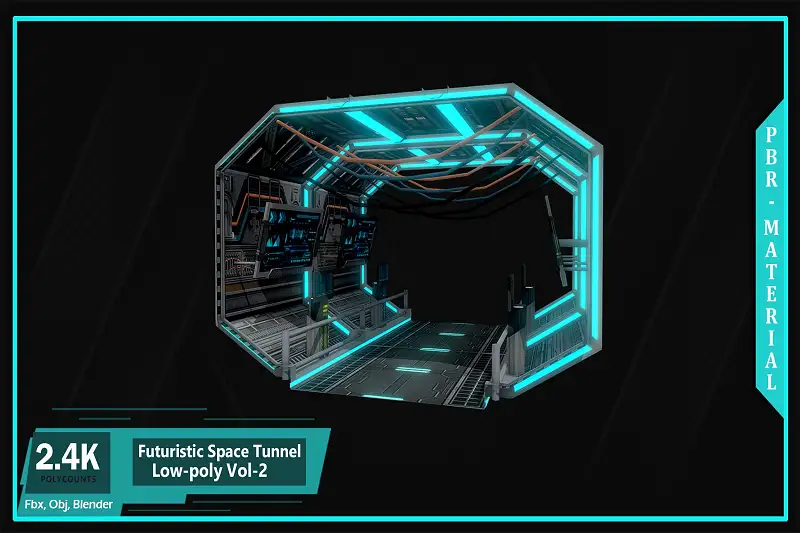 Scifi space Tunnel Asset Thumbnail