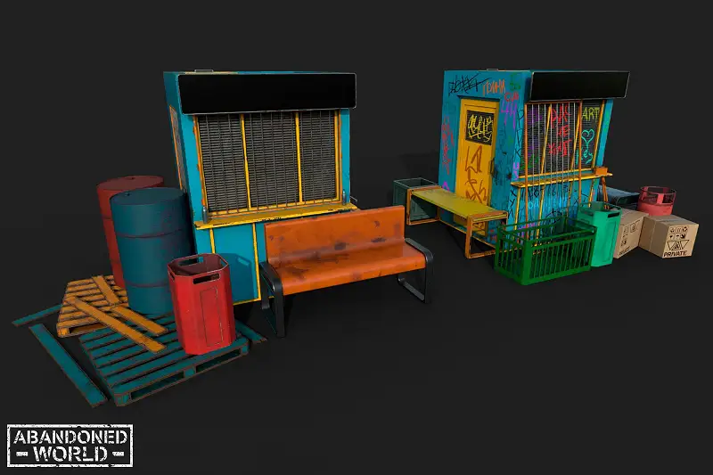 Street Props Object Set Asset Thumbnail