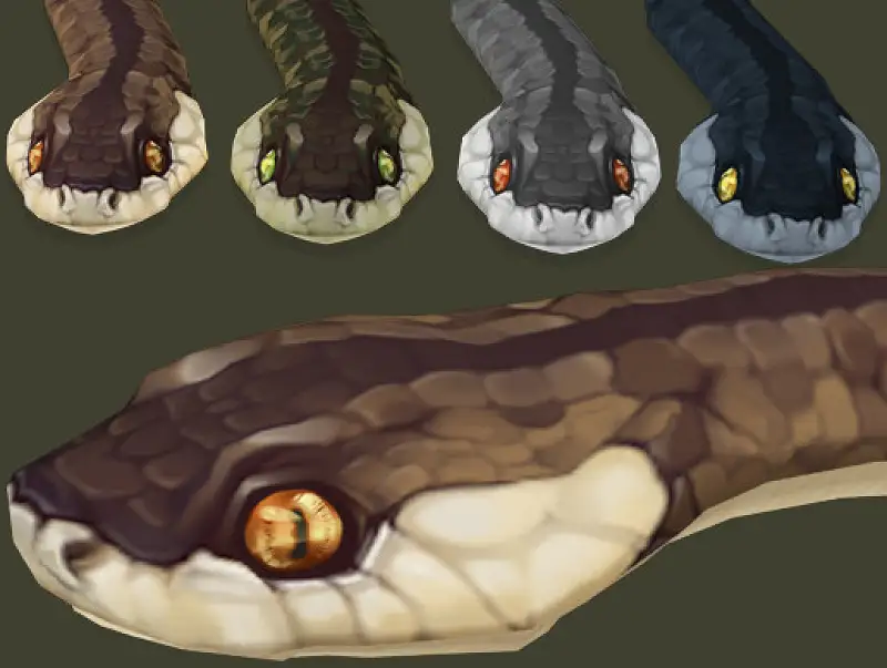 Hand Painted Snake Asset Image