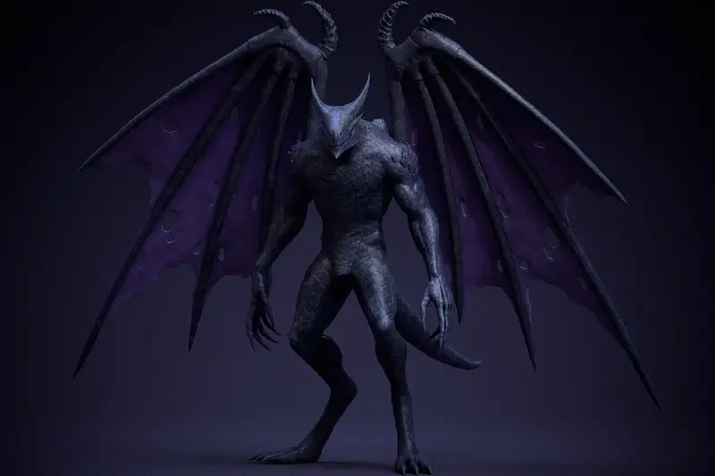 Wild Draconid Character Model Asset Thumbnail