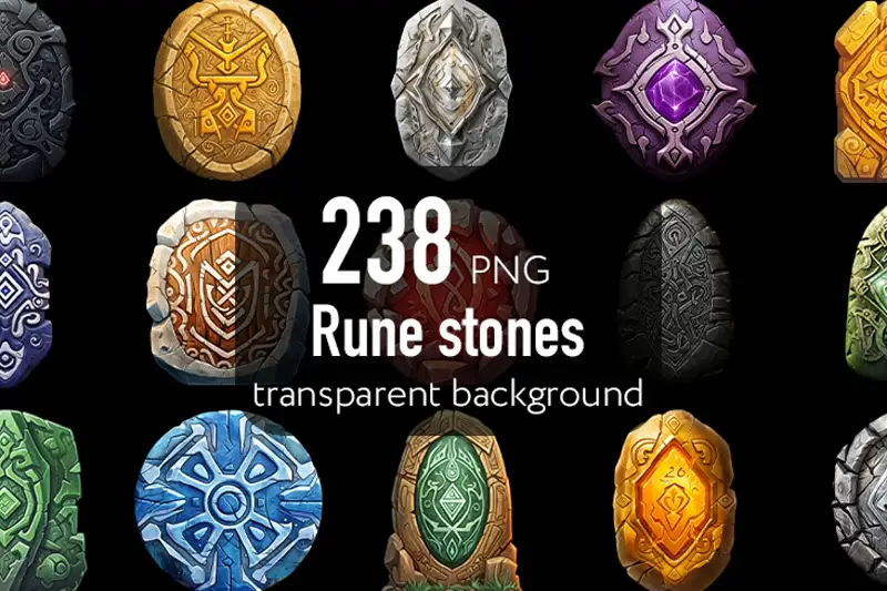 Magic Rune Stones Pack Asset Image