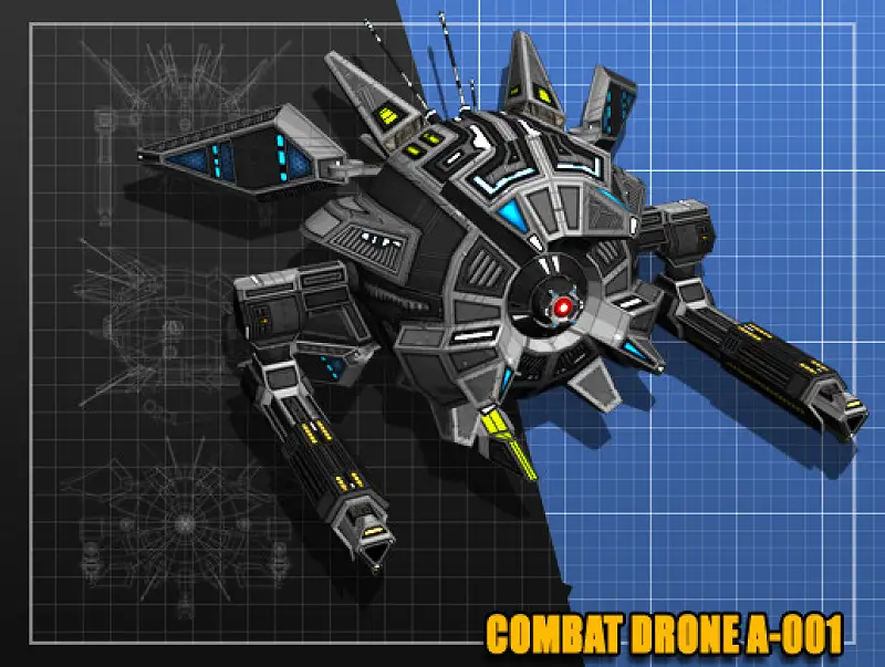 Combat Drone A001 Asset Thumbnail