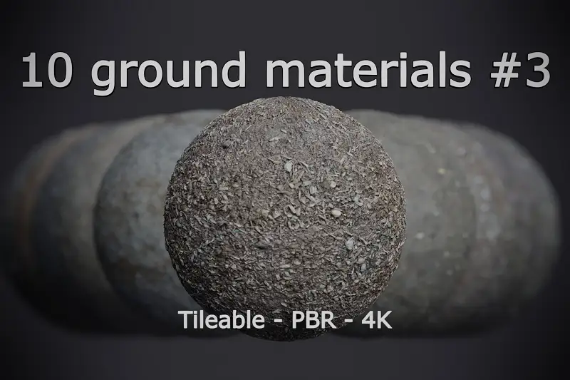 10 Realistic Ground Materials Asset Thumbnail