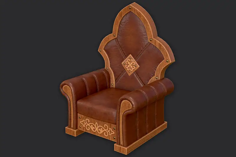 Medieval Armchair_1 Asset Thumbnail