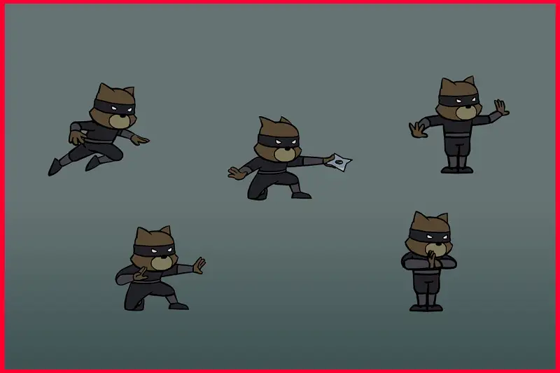 Tanuki - Animated Hand drawn character Asset Thumbnail