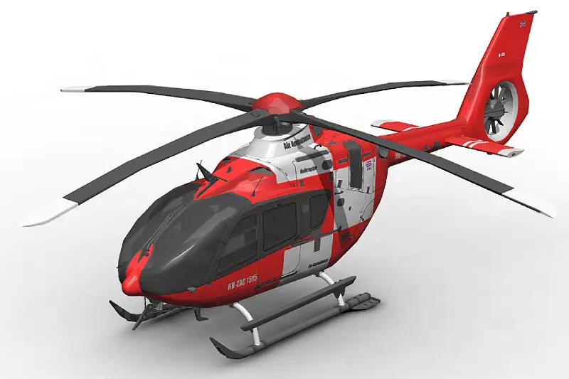 Low Poly Helicopter Model Asset Thumbnail