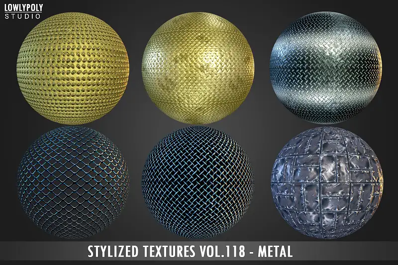 Metal Vol.118 - Stylized Textures Asset Thumbnail