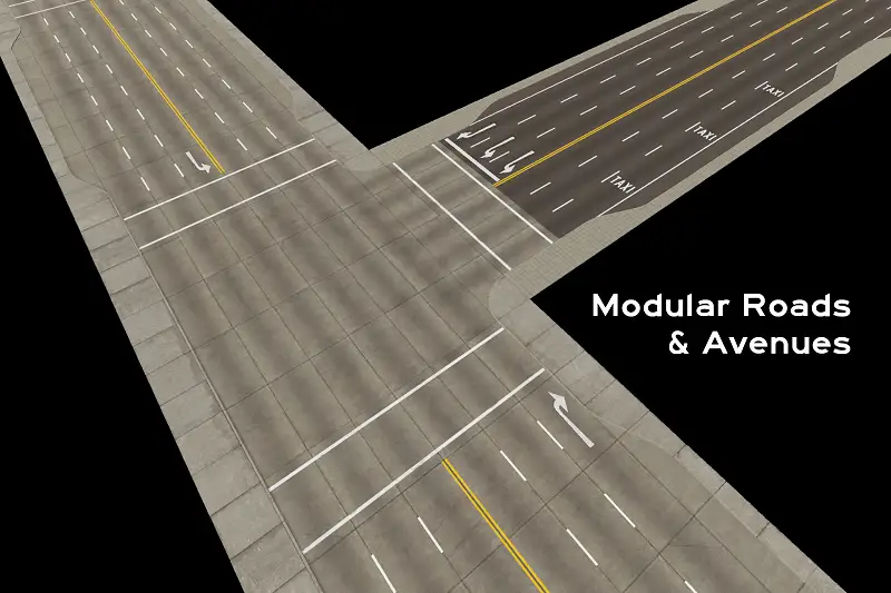 Modular Road Network Pack Asset Thumbnail
