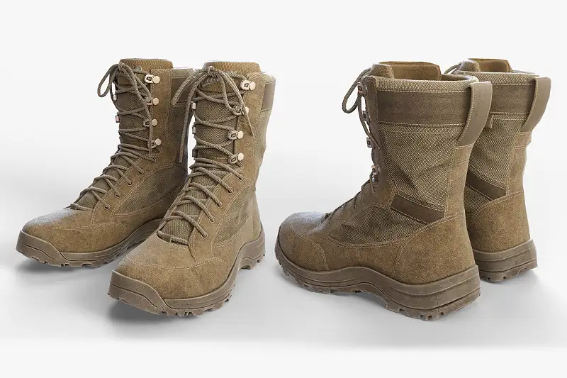 Tactical Boots 3D Model Asset Thumbnail