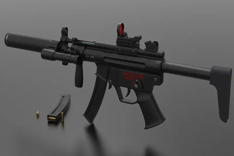 MP Weapon 3D Model Package Asset Thumbnail