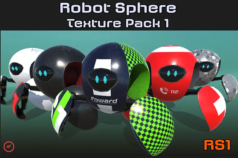 Robot Sphere - Texture Pack 1 Asset Thumbnail